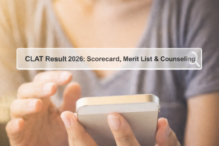 CLAT Result 2026 scorecard download with merit list, AIR rank and counselling updates