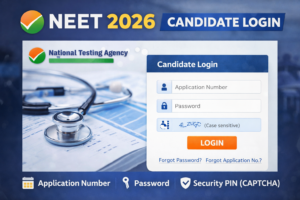 NEET Official Website Login 2026 candidate portal for registration, admit card, result and application status