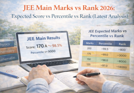JEE Main 2026 marks vs rank analysis