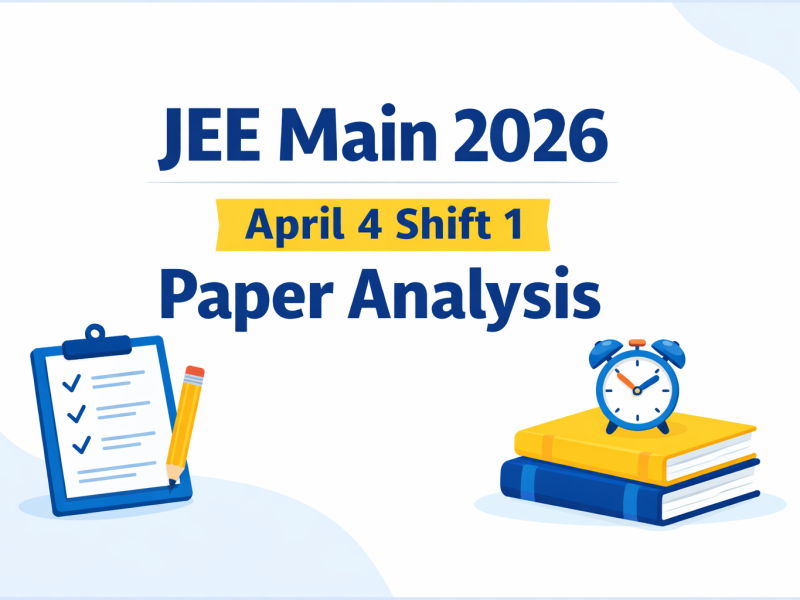 JEE Main 4 April 2026 Shift 1 question paper analysis difficulty level