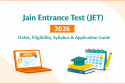 Jain Entrance Test JET 2026 complete guide with dates and syllabus