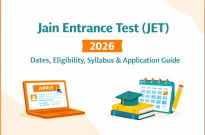 Jain Entrance Test JET 2026 complete guide with dates and syllabus