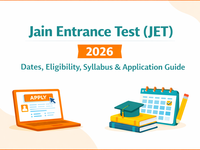 Jain Entrance Test JET 2026 complete guide with dates and syllabus