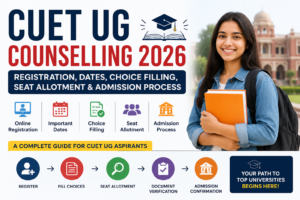 CUET UG Counselling 2026 registration, choice filling, seat allotment and admission process