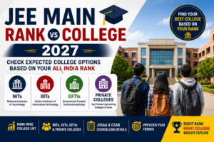 JEE Main Rank vs College 2027 expected NIT, IIIT, GFTI and private engineering college admission analysis