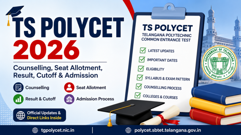 TS POLYCET 2026 counselling, seat allotment, result, cutoff and polytechnic admission updates